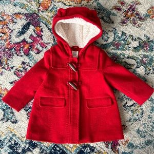 Baby Gap Brannan Bear Pea Coat, Red